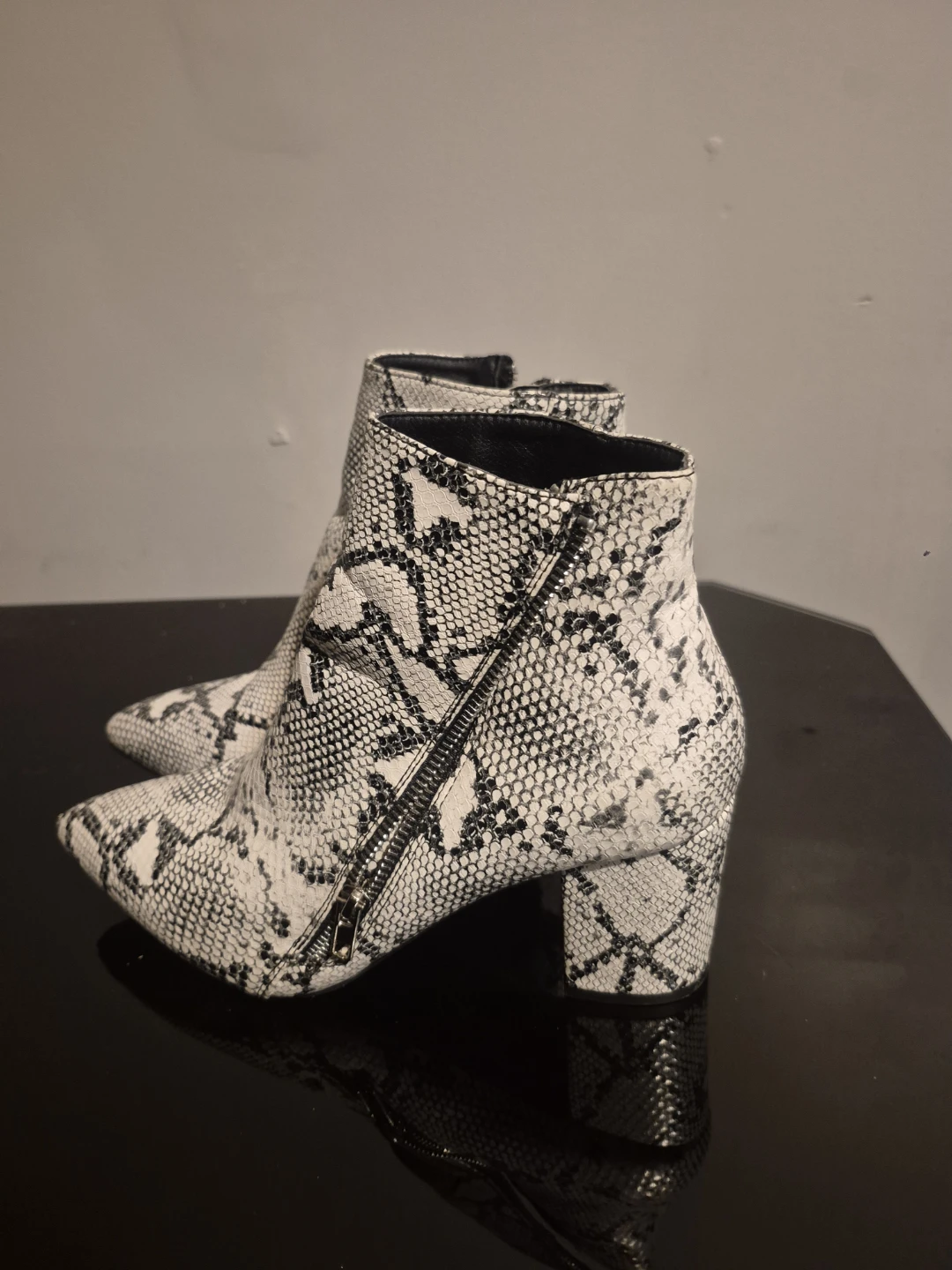 Streetwear Society Snake Print Ankle Boots - photo 2