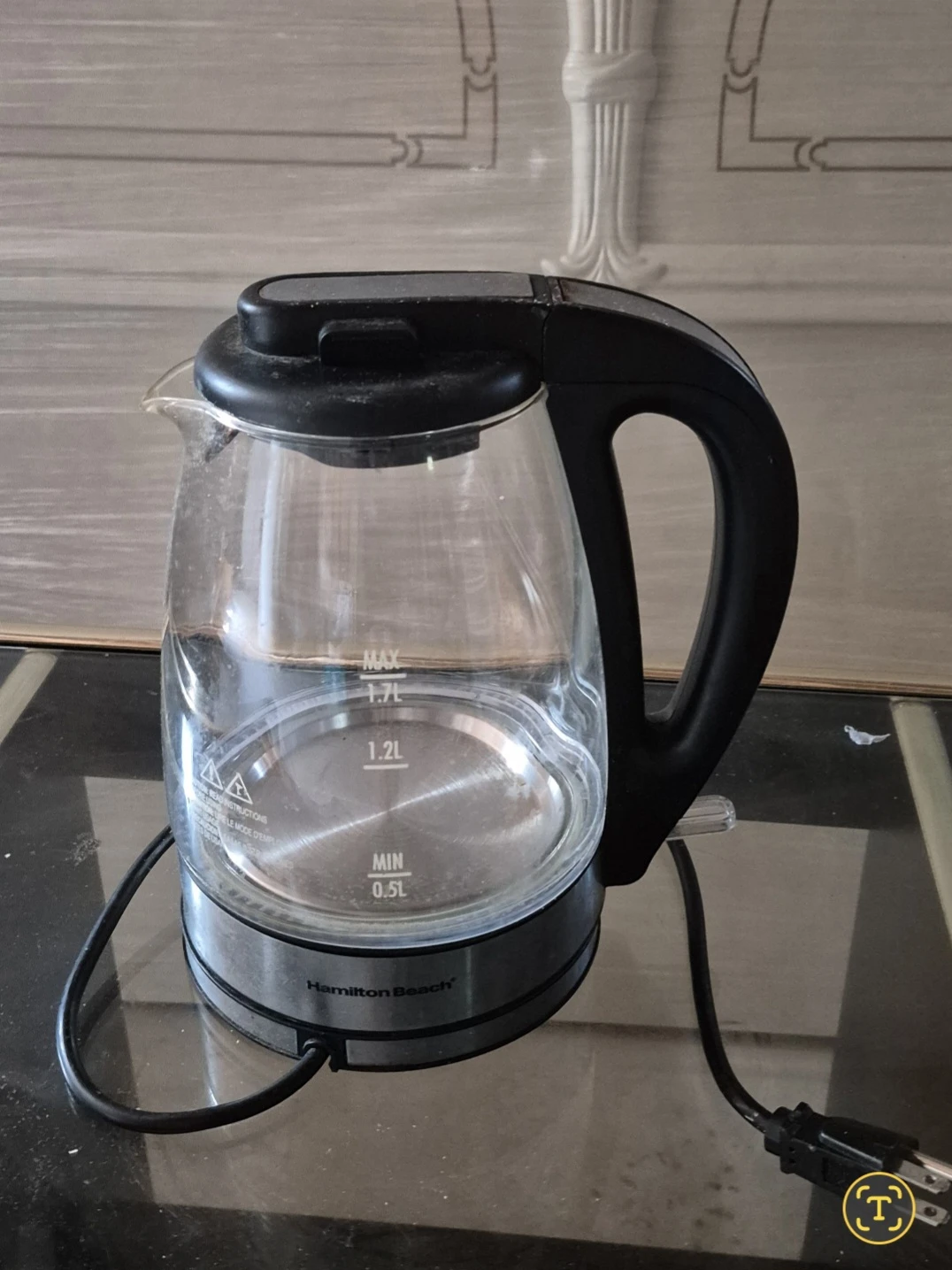 Hamilton Beach Glass Electric Kettle 1.7L