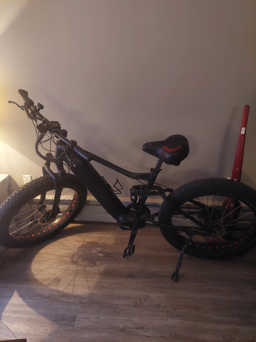 Black Fat Tire Electric Bike mid drive - photo 4