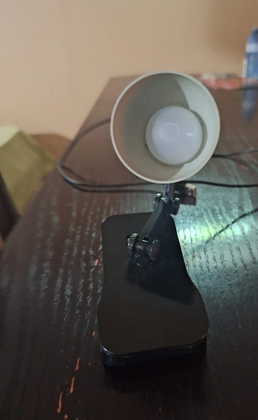 Black LED Desk Lamp with Adjustable Arm