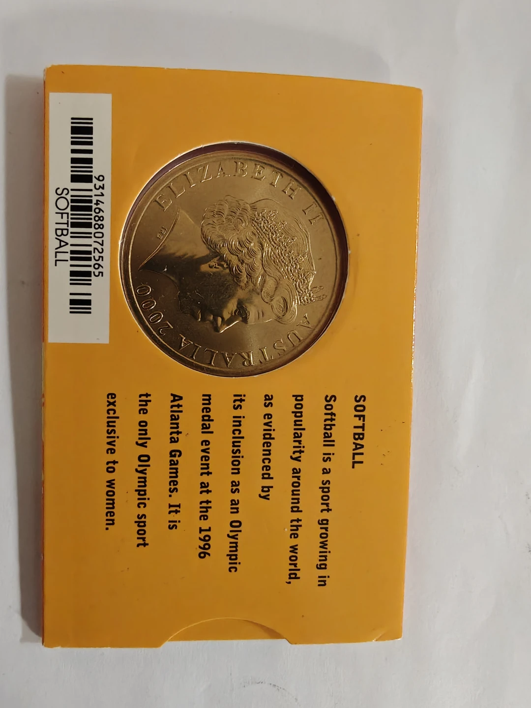 Sydney 2000 Olympic Coin Collection - Softball - photo 2