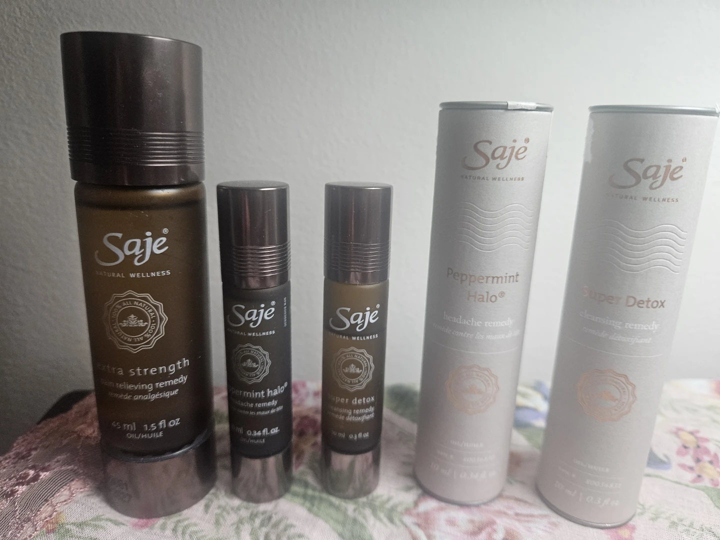 Saje Extra Strength Pain Relief, Peppermint & Detox