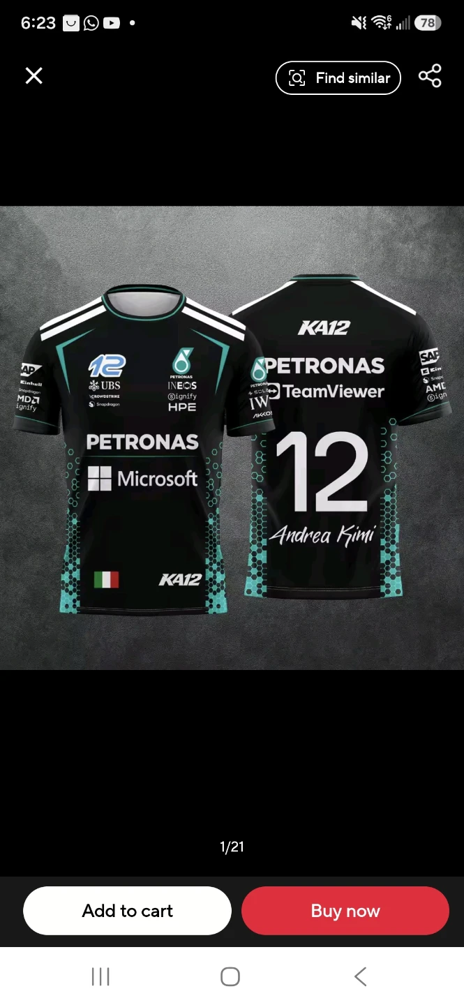 Mercedes AMG Petronas Formula One T-Shirt - photo 2