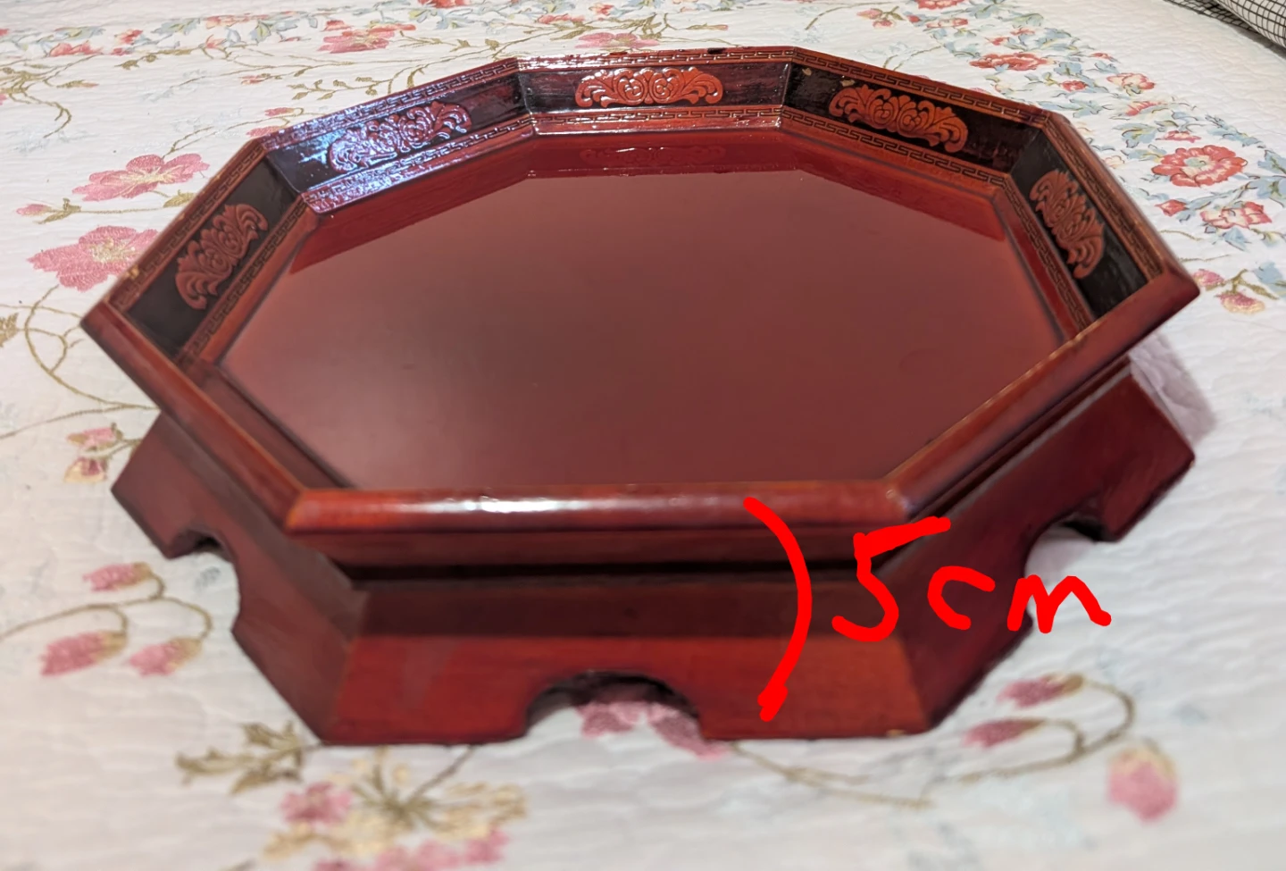 Korean Red Decorative Serving Tray - photo 4
