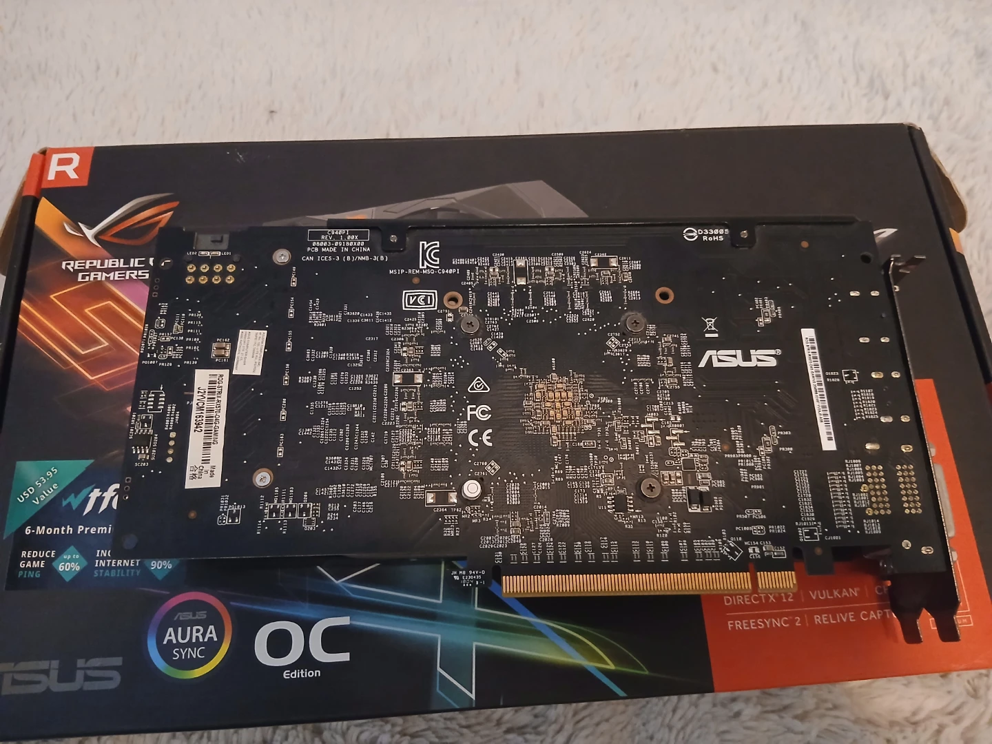 ASUS ROG STRIX AMD RADEON RX570 OC 4GB GPU - photo 4