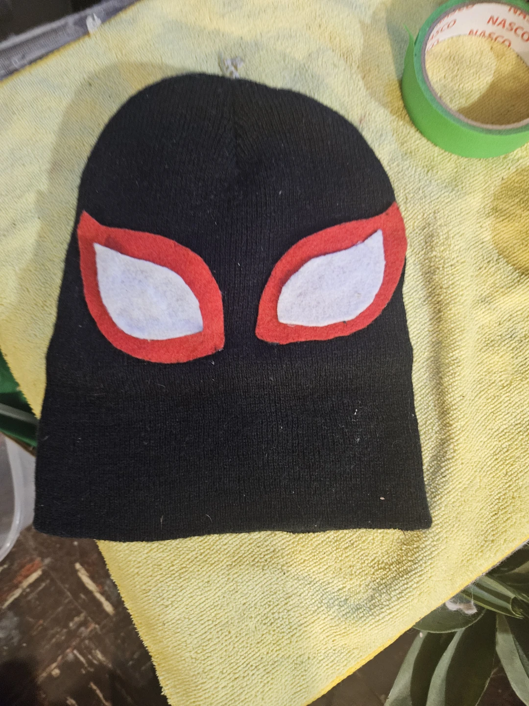 Spider-Man Inspired Black Beanie Mask - photo 2