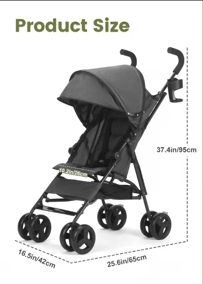 Dark Grey Lightweight Stroller