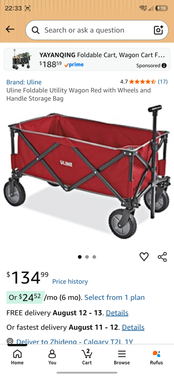 ULINE Foldable Utility Wagon - photo 2