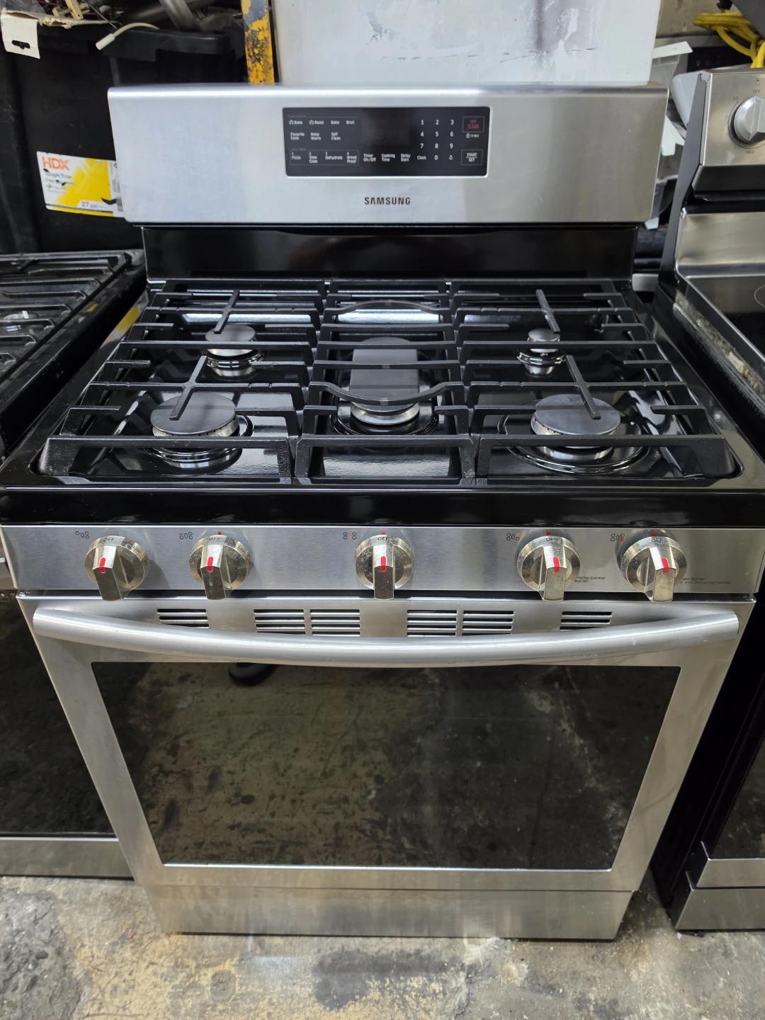 Samsung 30in stainless Steel 5-Burner Gas Range