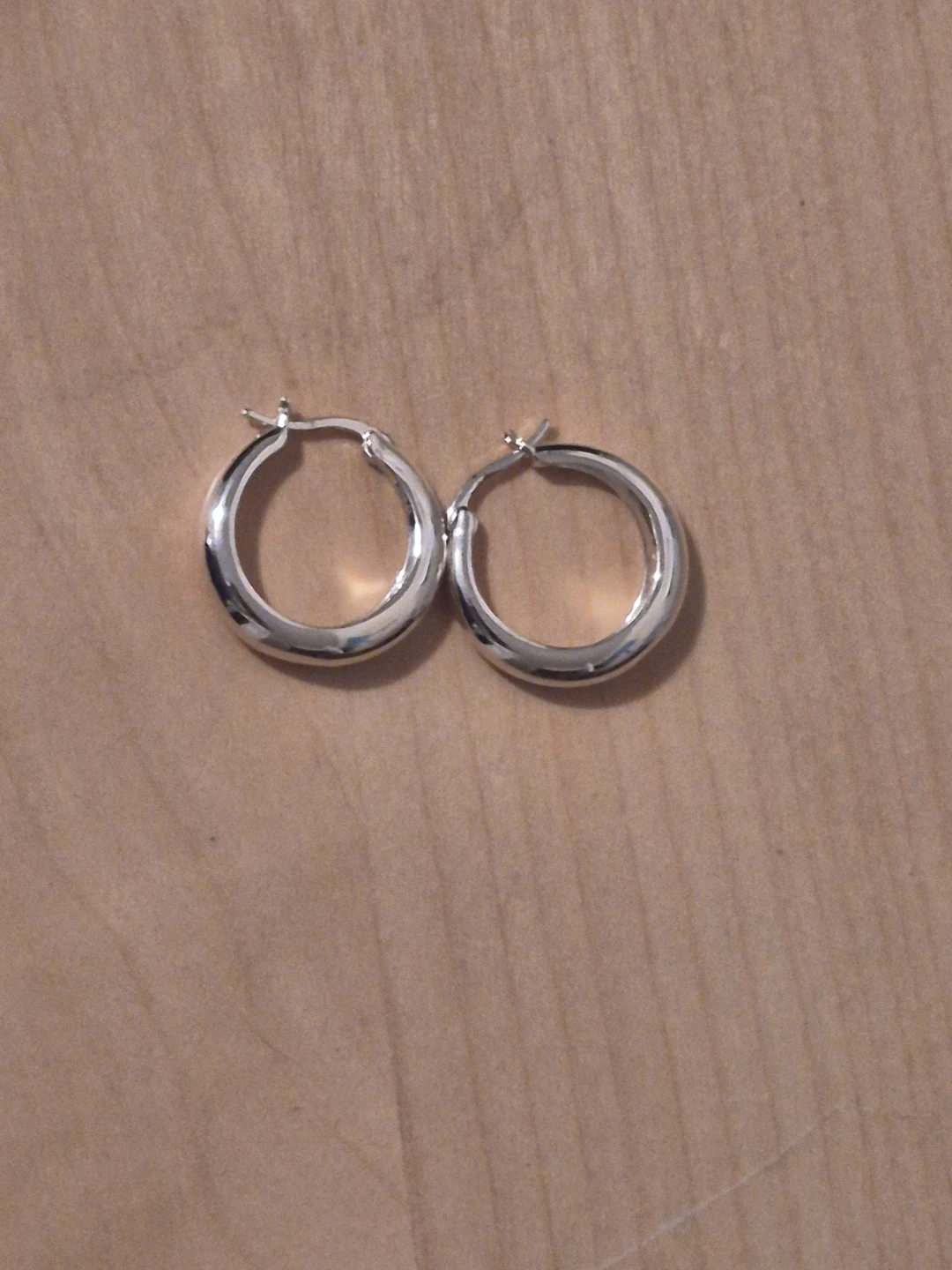 BN)Silver Plated Hoop Earrings - photo 2