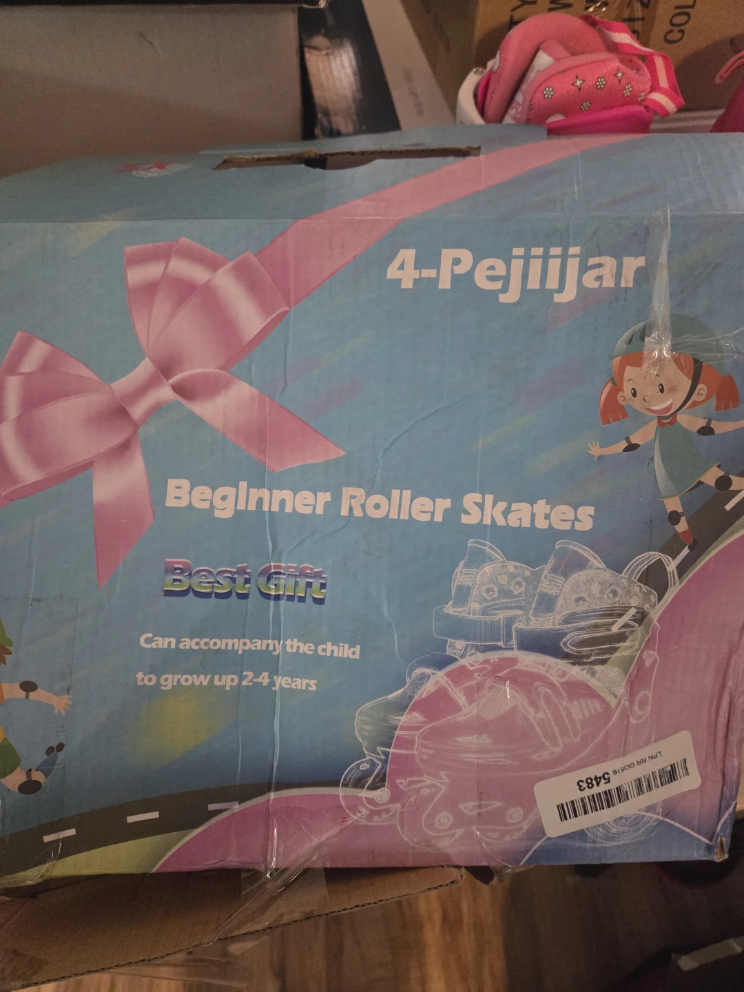 Pink Beginner Roller Skates for Kids - photo 3