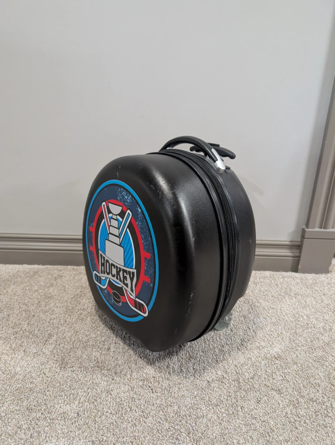Black Hockey Themed Rolling Suitcase - photo 4