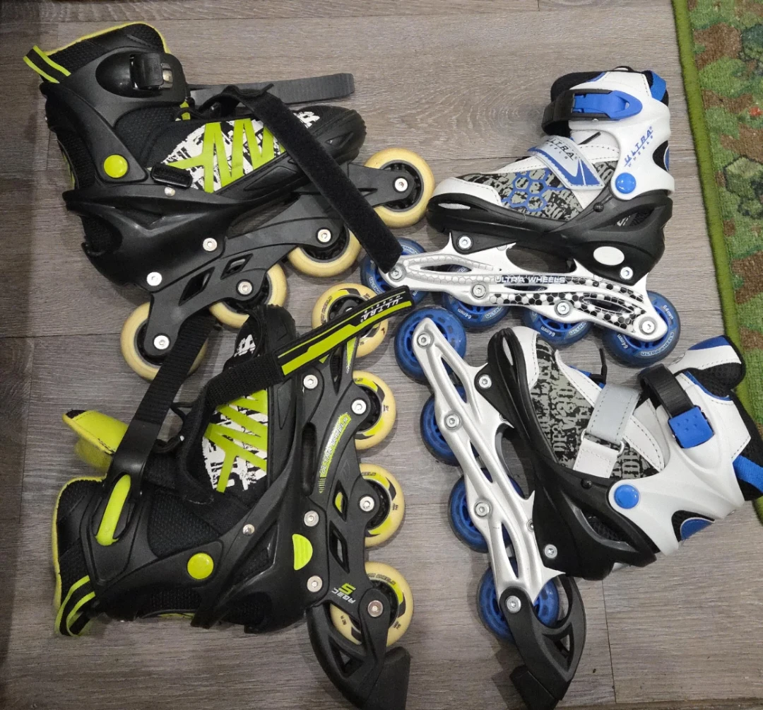2 pairs of Ultra Wheels Inline Skates Size 1-4