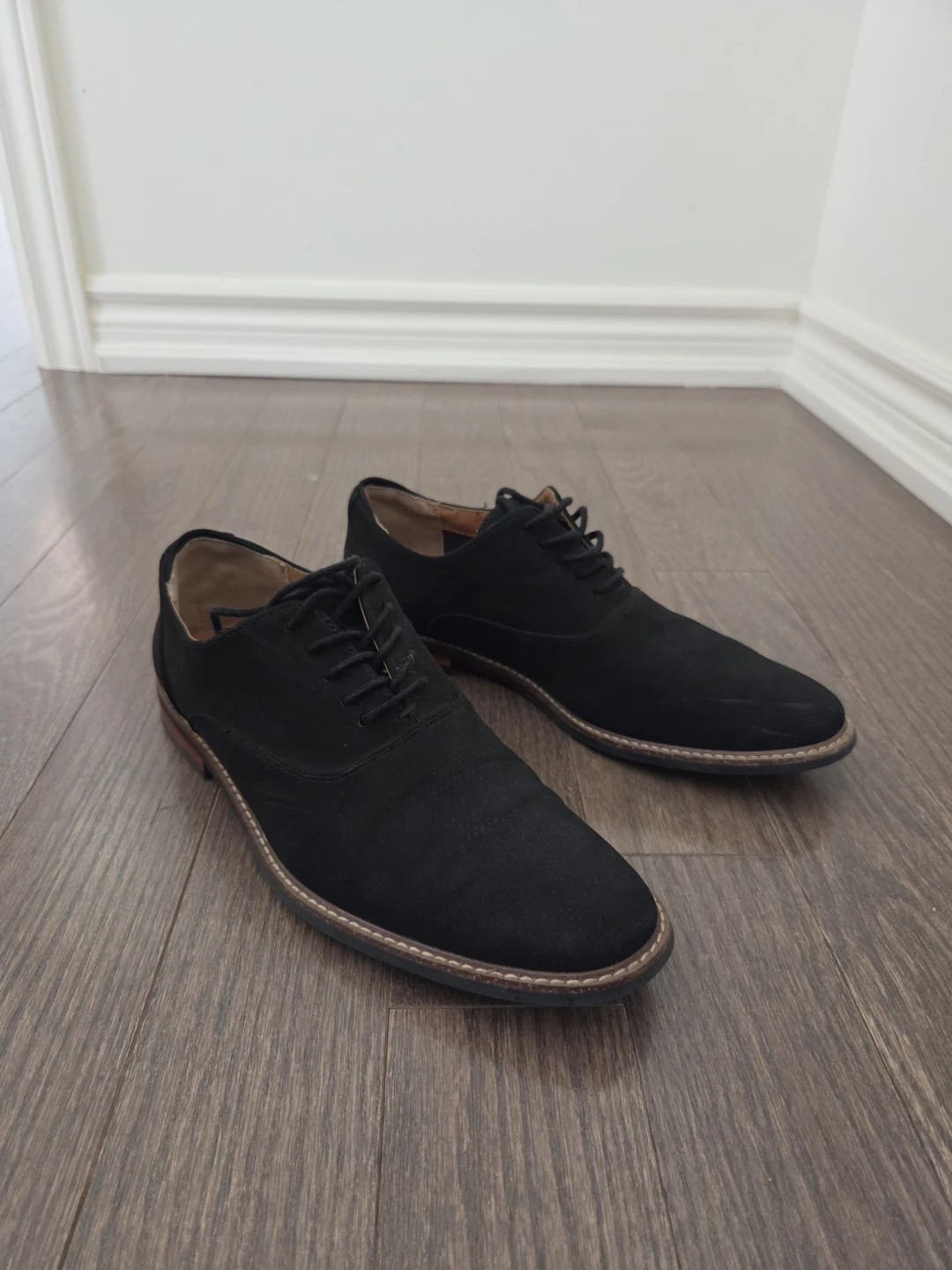 Suede men's dress shoes - two toned