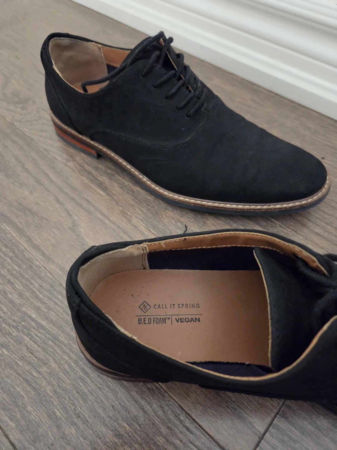 Suede men's dress shoes - two toned - photo 3