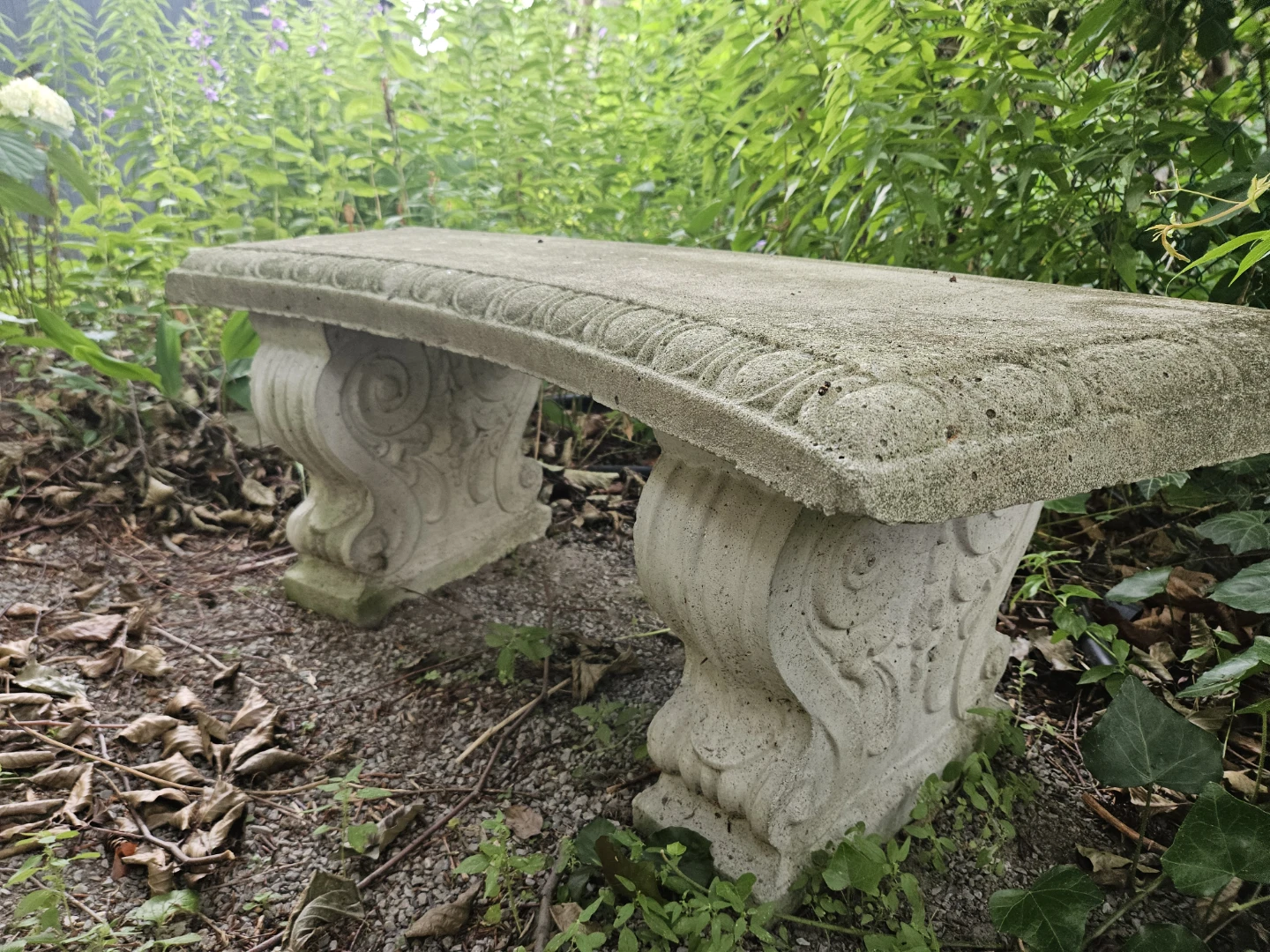 Concrete Round Picnic Table with Attached Benches - photo 3