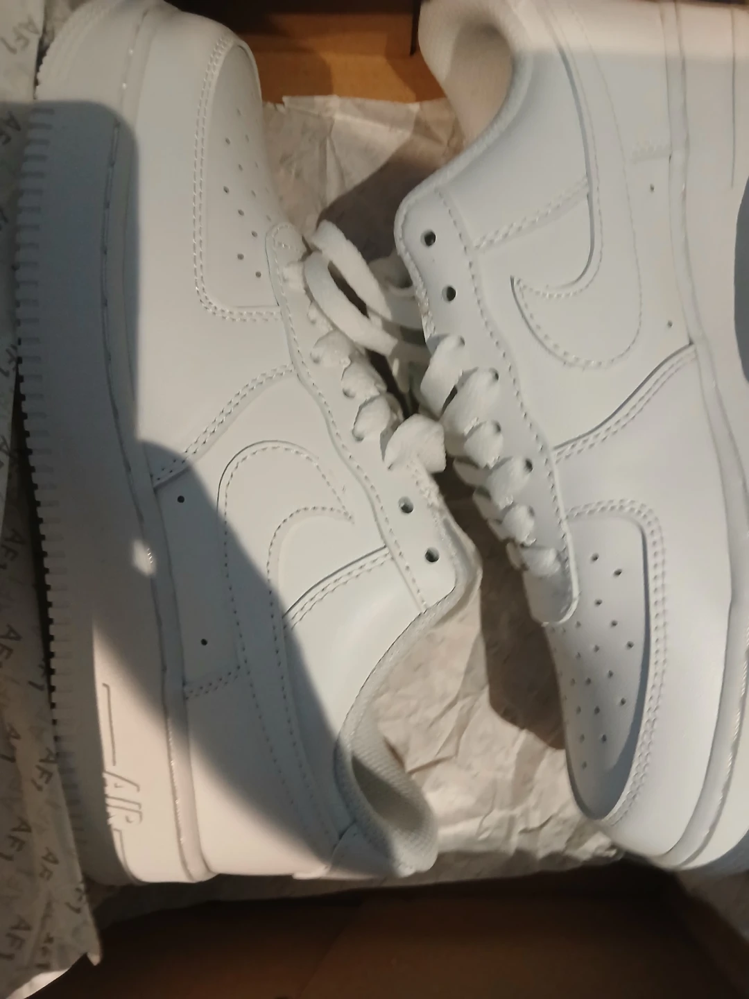 Nike Air Force 1 White Sneakers - photo 3