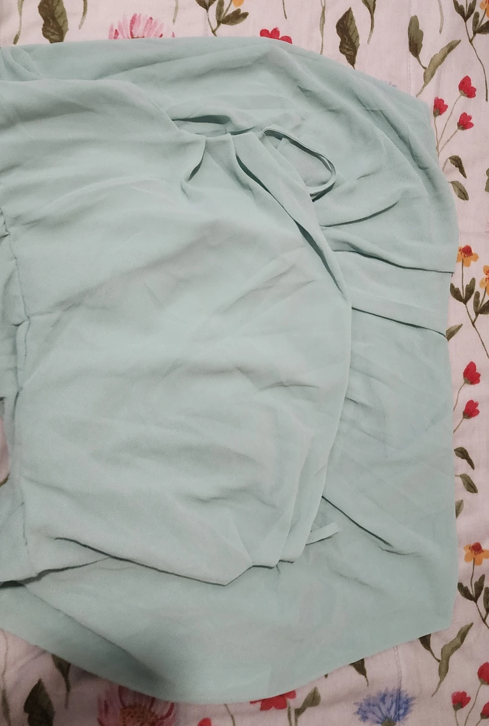 Shein Curve Mint Green Ruched Strappy Dress - photo 4