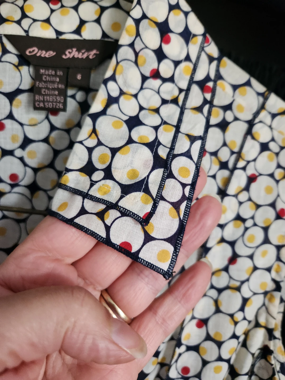 Pretty Sleeveless Polka Dot Button Up Blouse