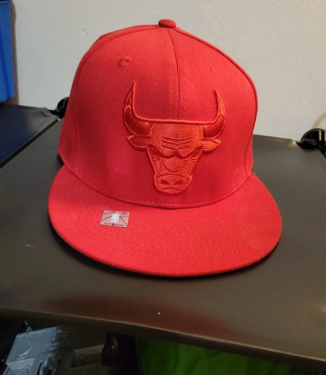 Chicago Bulls red snapback hat. Very lightly used.