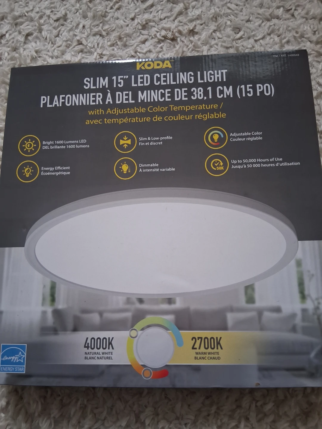 KODA Slim 15" LED Ceiling Light