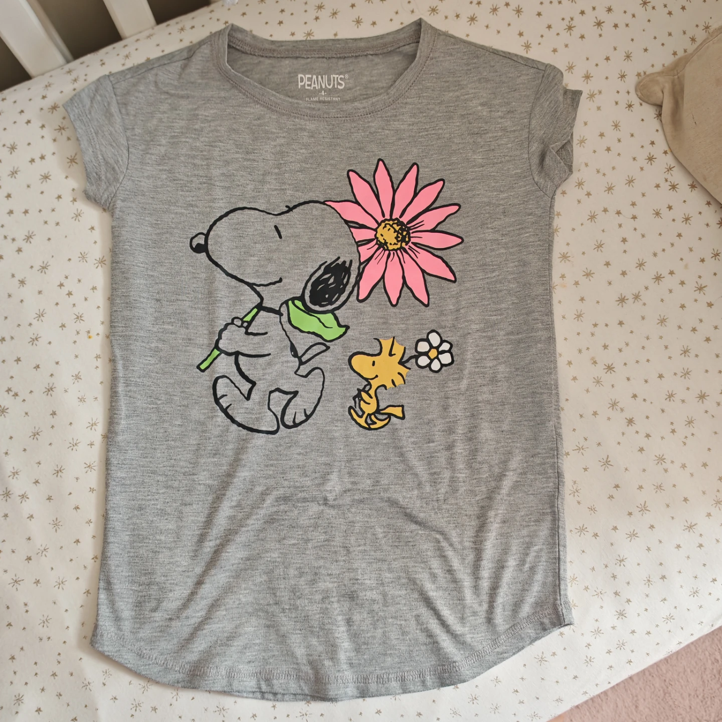 Peanuts Snoopy and Woodstock Graphic T-Shirt - Size 4 - photo 4