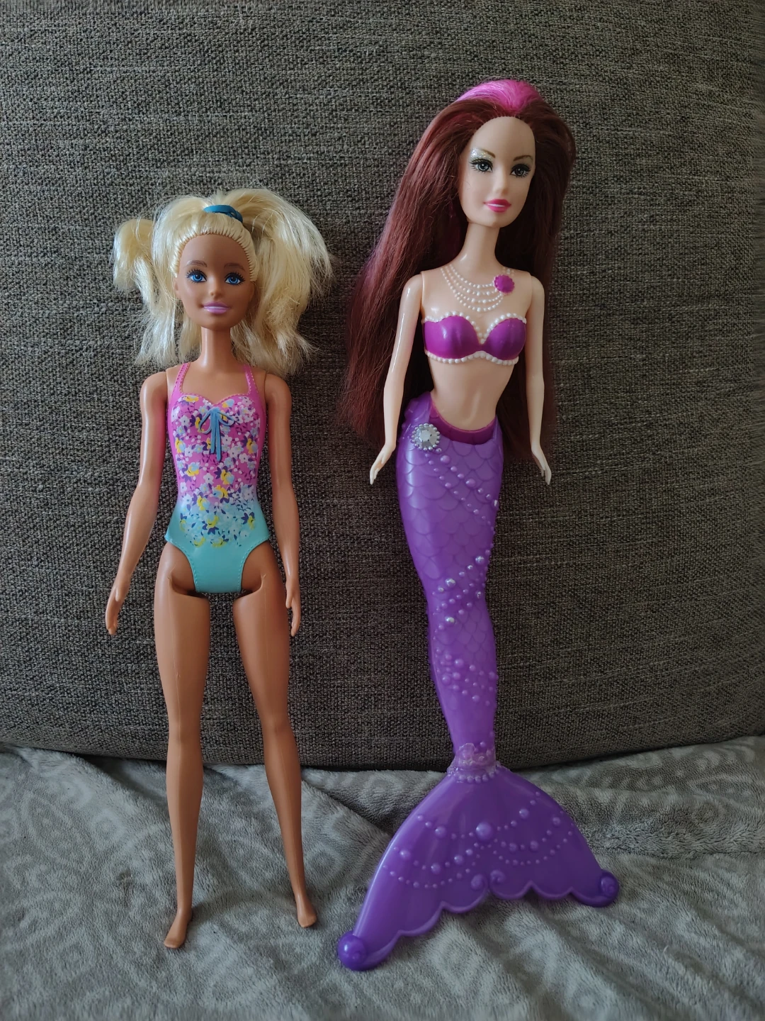 Two Barbie Dolls - Mermaid and Swimsuit
