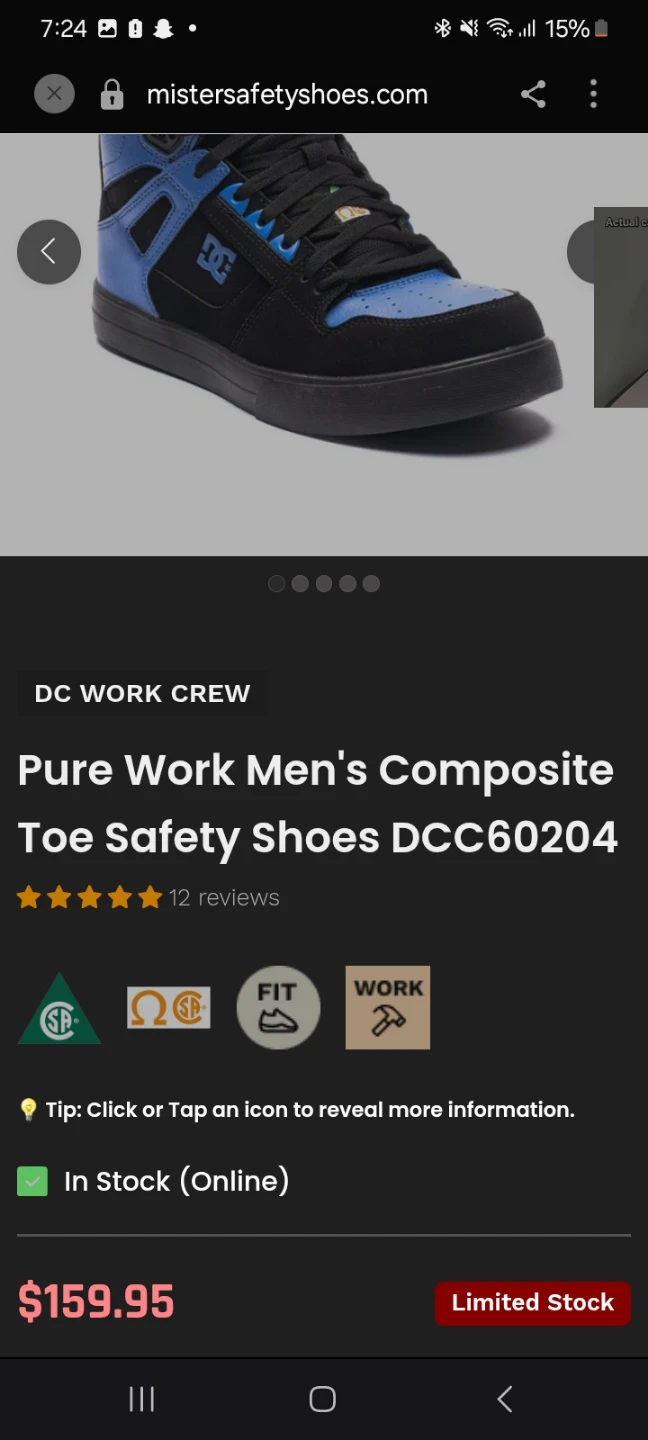 Size 10.5 workshoes - photo 2