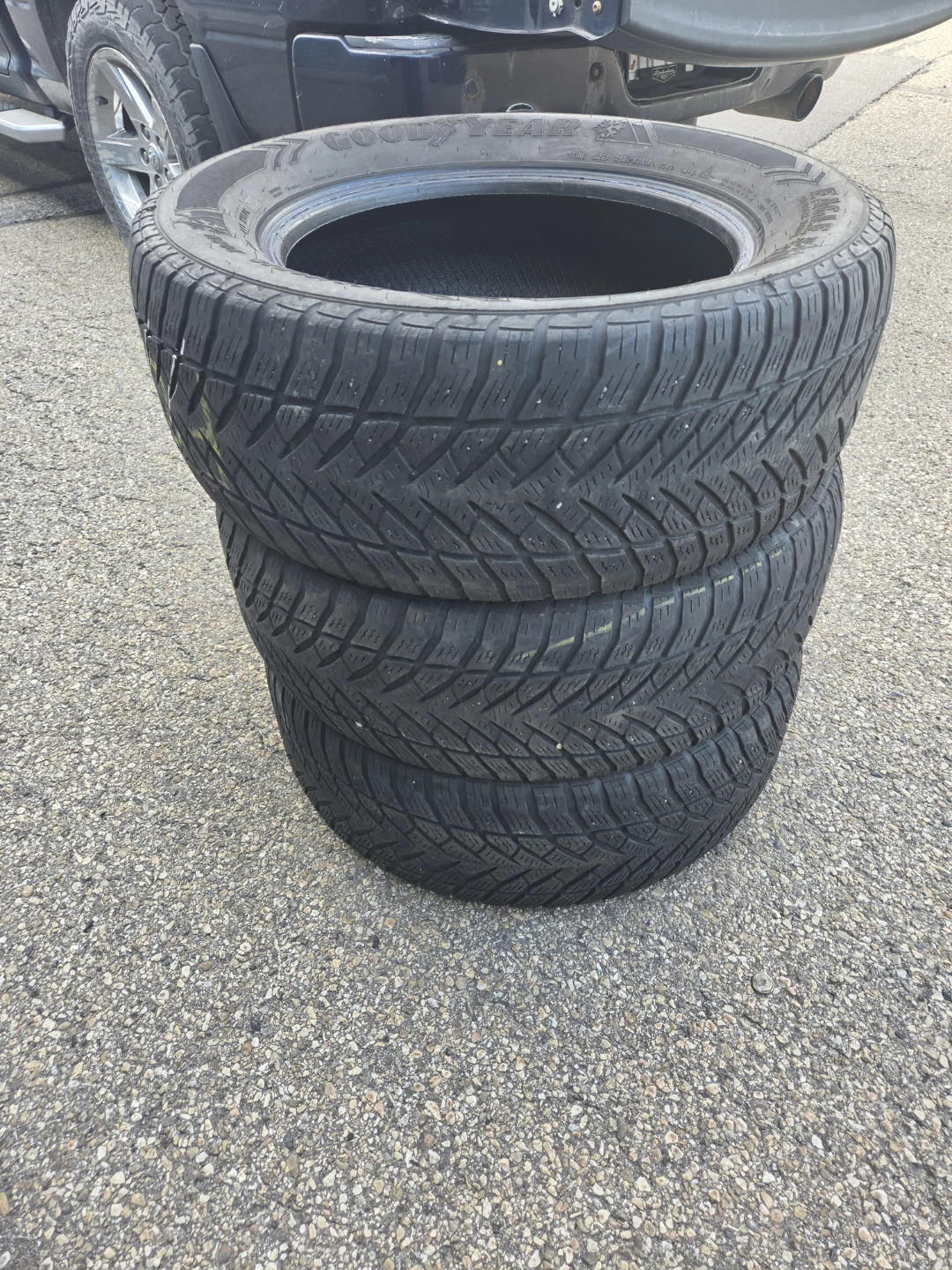 3 Goodyear Eagle Winter Tires - 255/60R18