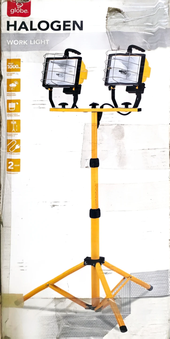 Globe Halogen Work Light with Stand - photo 2