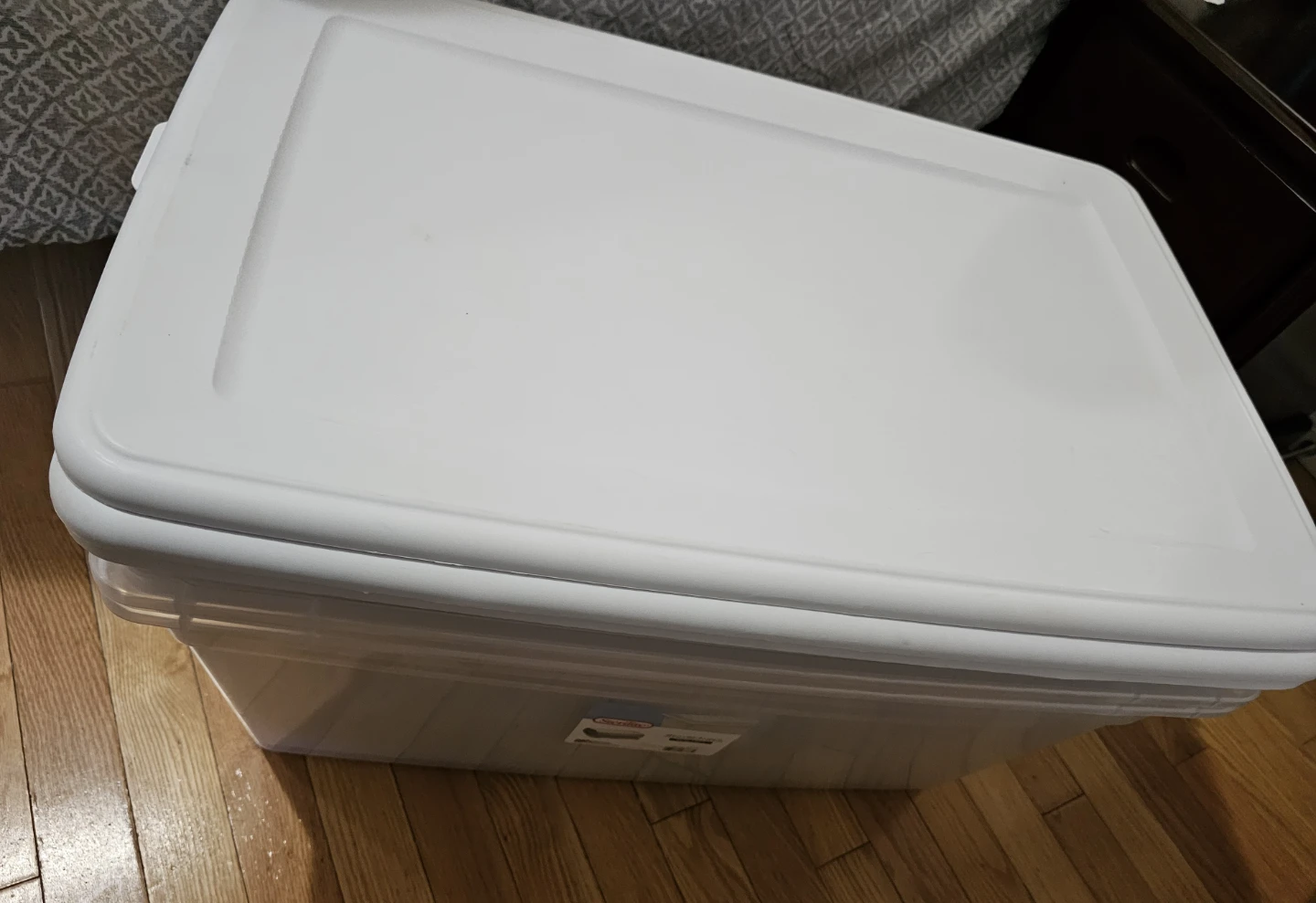3 Sterilite Clear Storage Bin with Lid - 90 Qt - photo 3