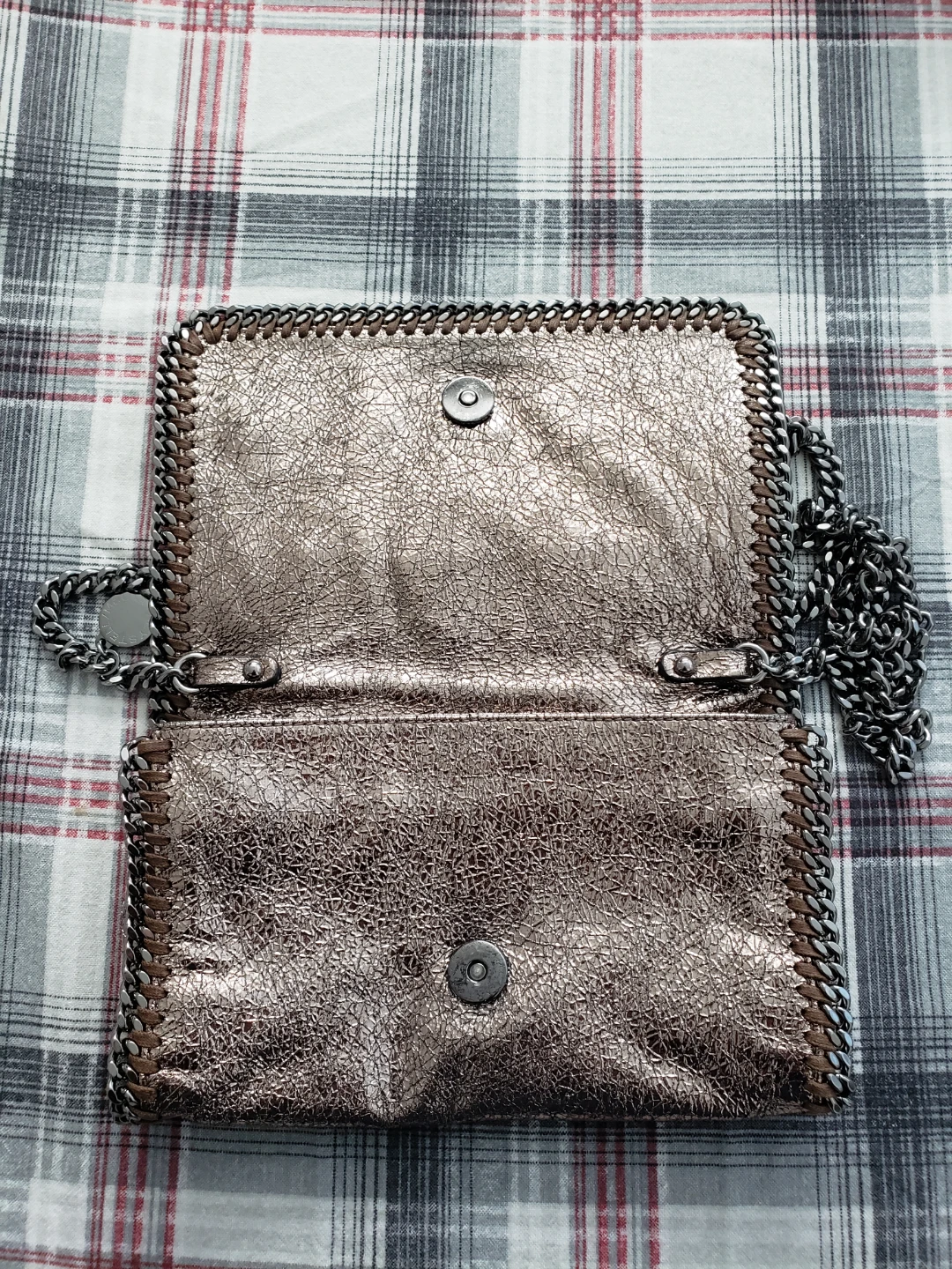 Stella McCartney Metallic Clutch Bag - photo 3