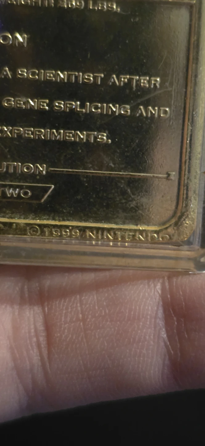 Pokemon Mewtwo Gold Card - photo 3