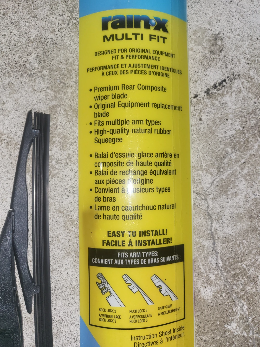 RainX Multi Fit Rear Wiper Blade 12" - photo 2