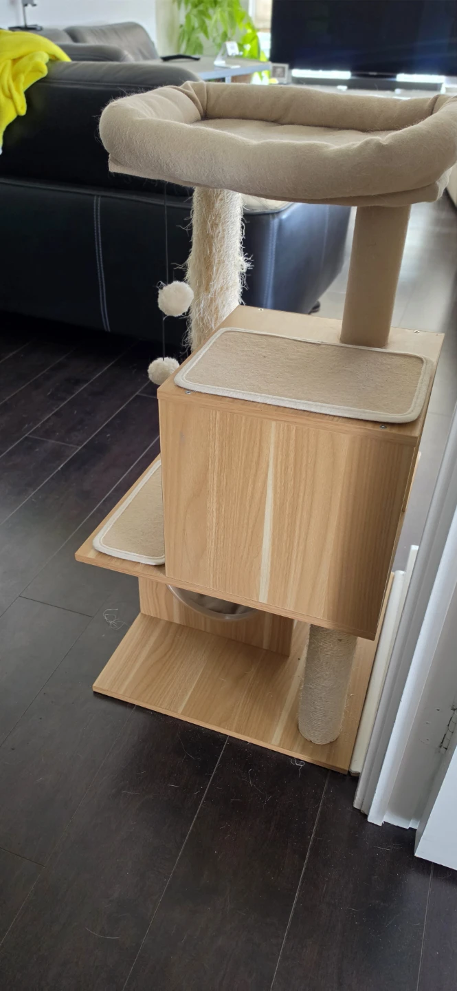 Multi-level Cat Tree Condo with Scratching Post - photo 2
