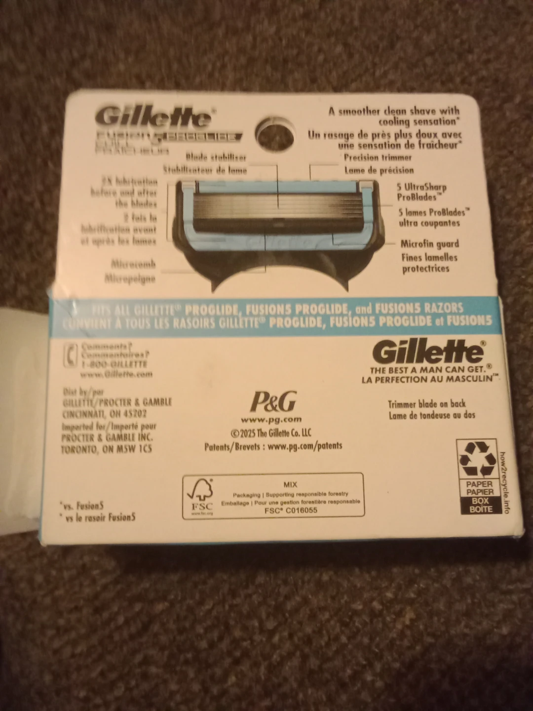 Gillette Fusion 5 ProGlide Chill Refill Cartridges - 4 Count - photo 2