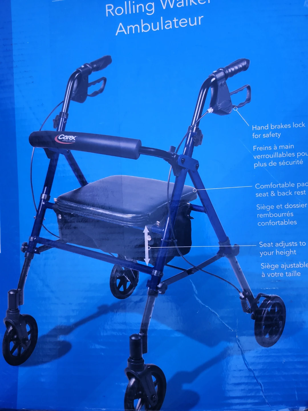 New Carex Step N' Rest Rolling Walker - photo 2