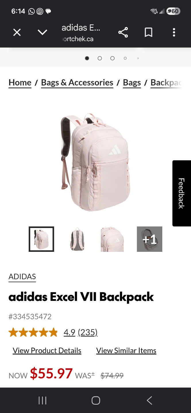 Light Pink Adidas Backpack - photo 2