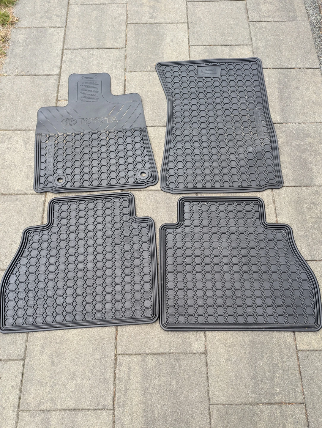 Set of 4 Toyota Tundra All-Weather Floor Mats