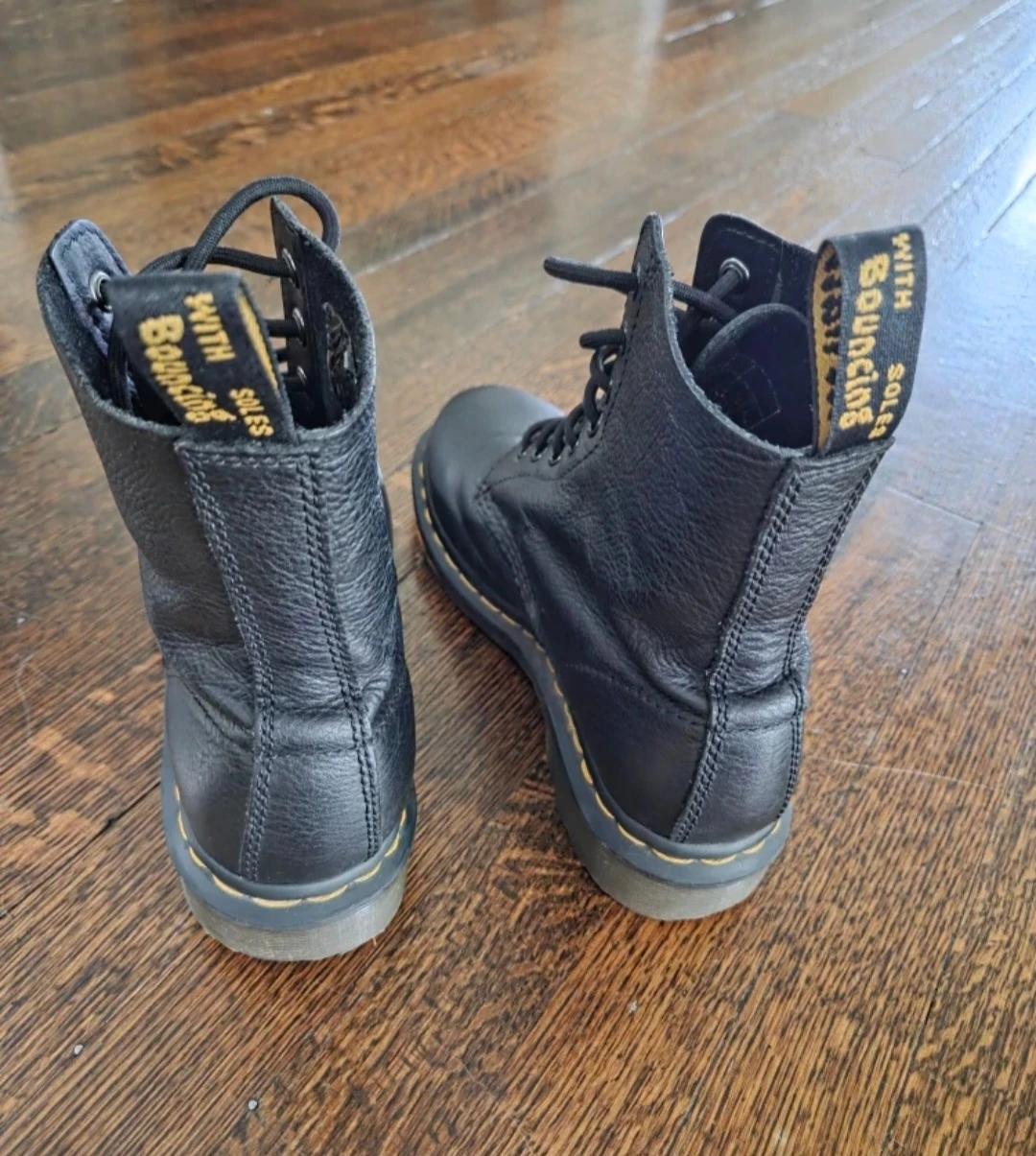 Original Dr. Martens 1460 Pascal Virginia Black Leather Boots - photo 5