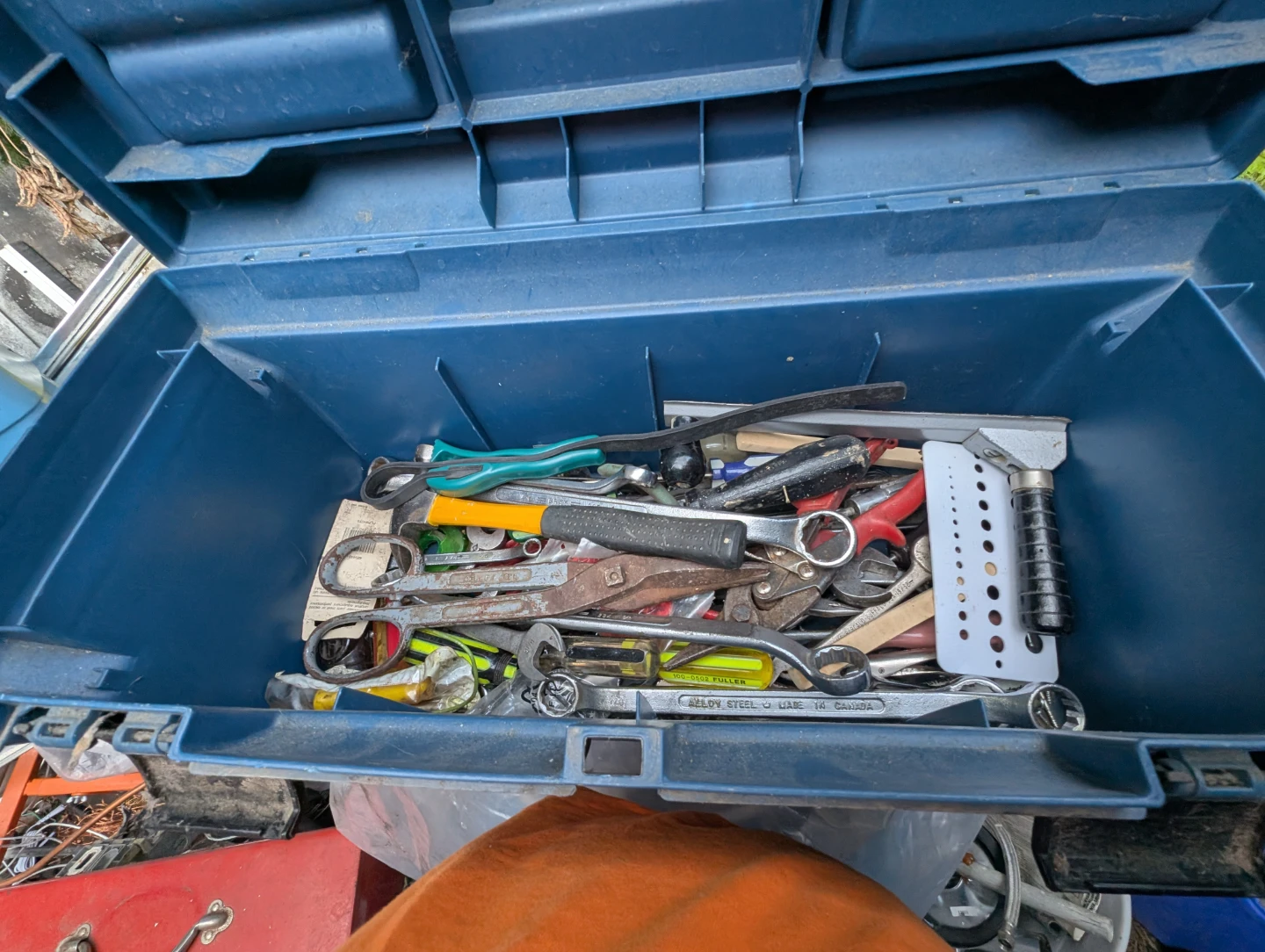 Blue Toolbox with Assorted Tools - photo 3