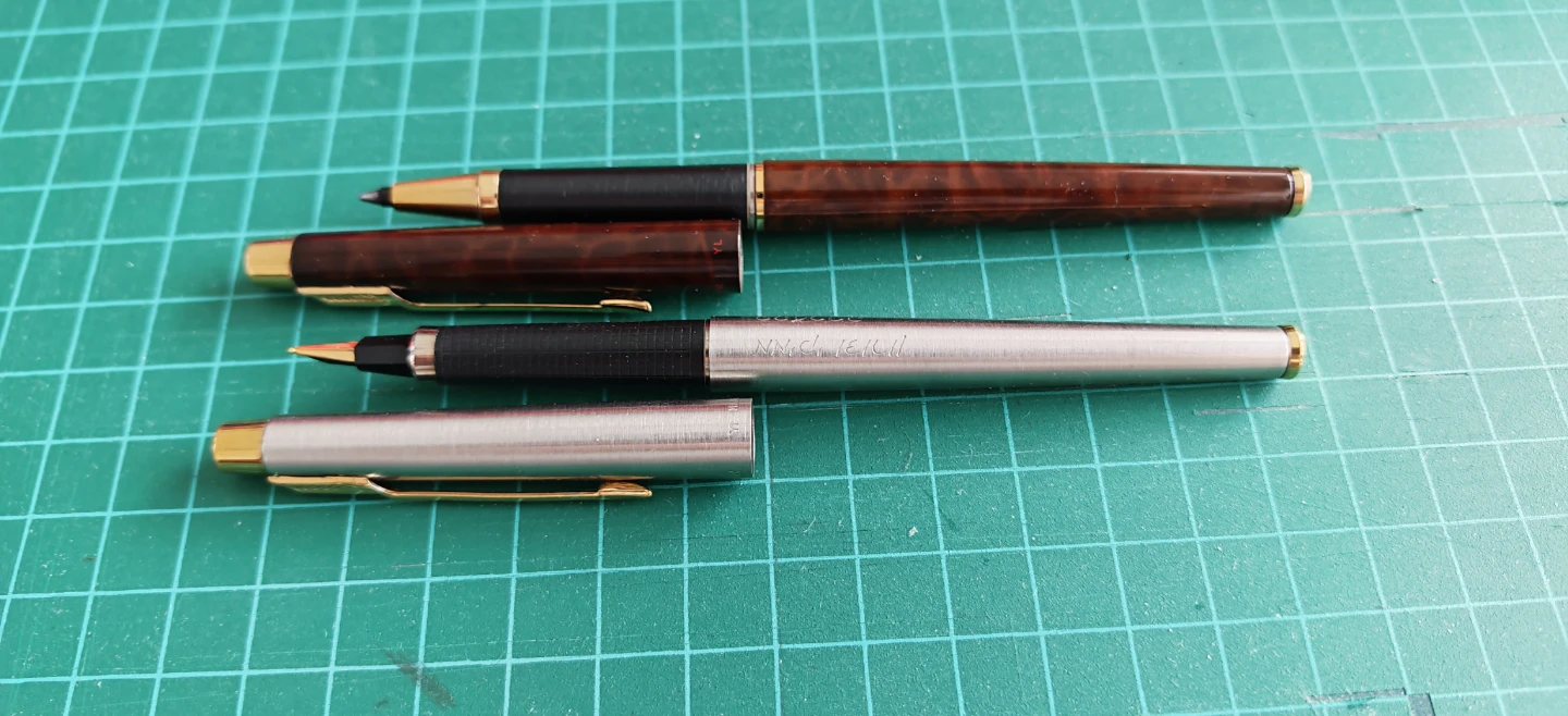 Parker 180 Fountain pen and Roller ball Set (Price is for both))