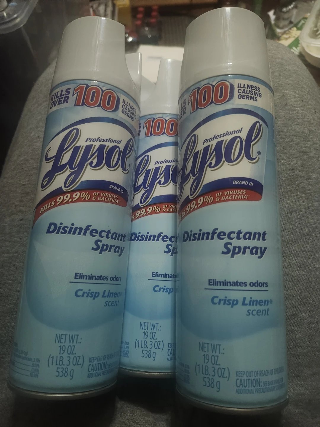 Lysol Professional Disinfectant Spray - Crisp Linen Scent (3 pk)