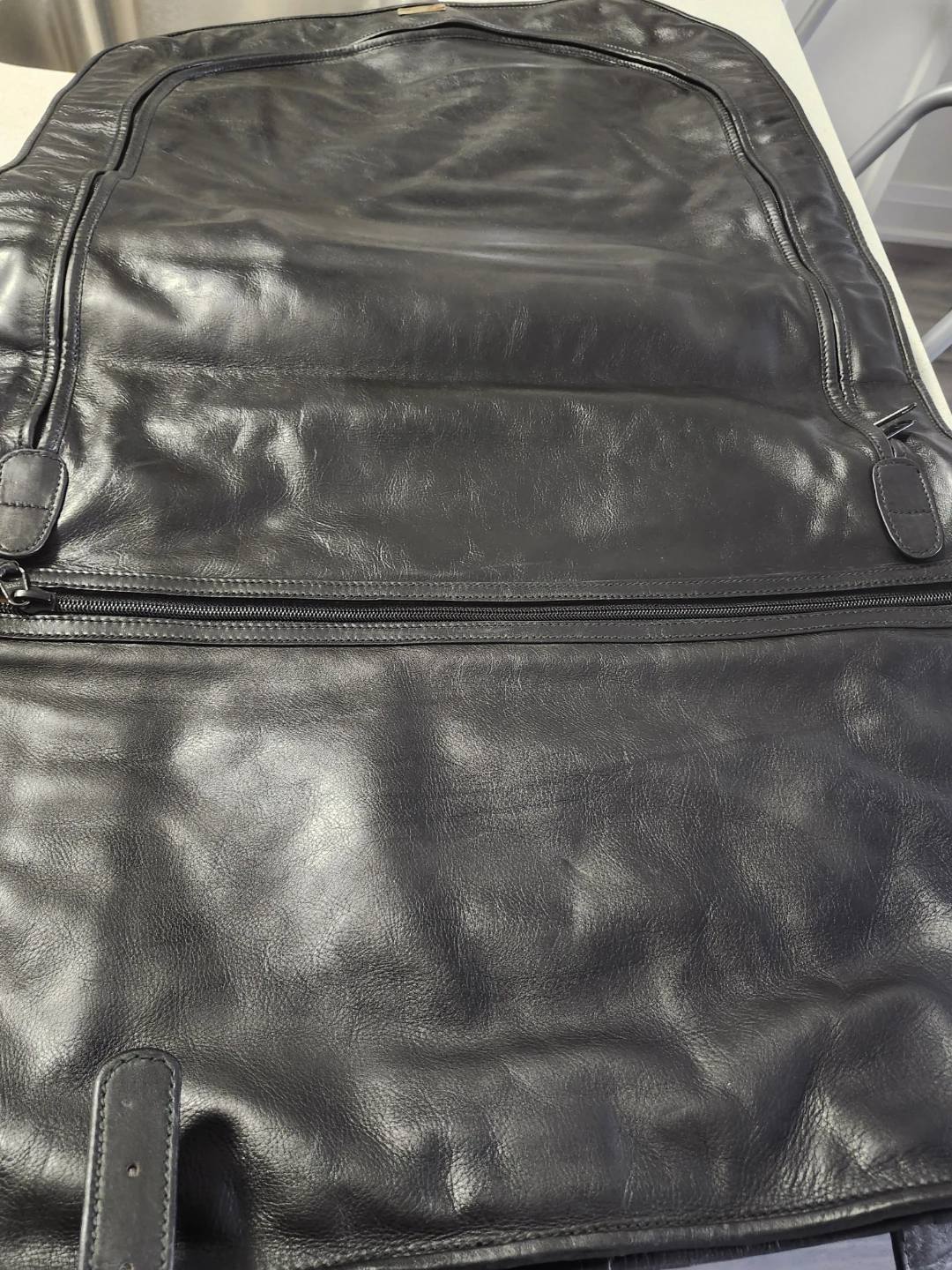 Excelsior Gallery Vera Pelle Black Leather Garment Bag - photo 4