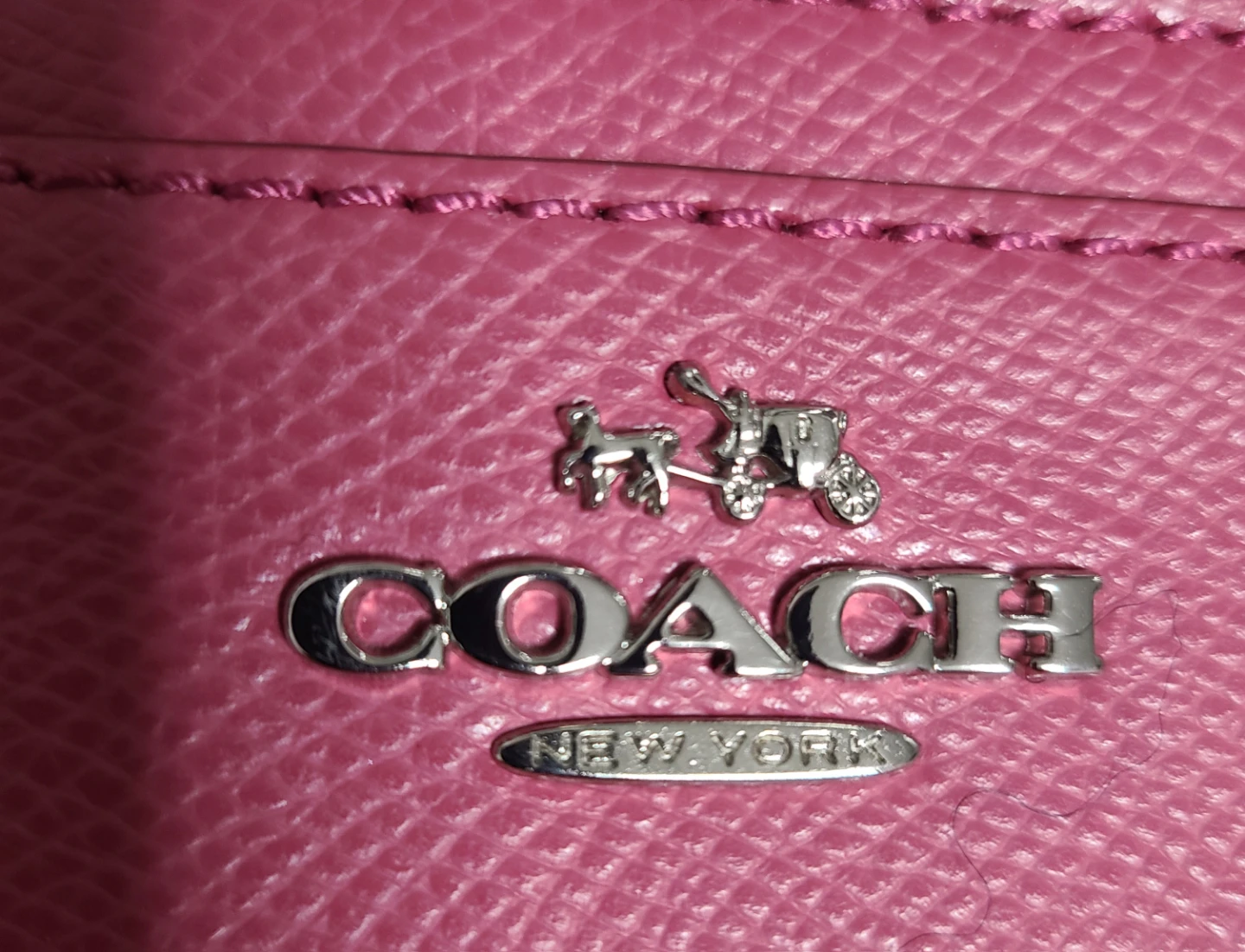 Coach Pink Leather Satchel Handbag - photo 4