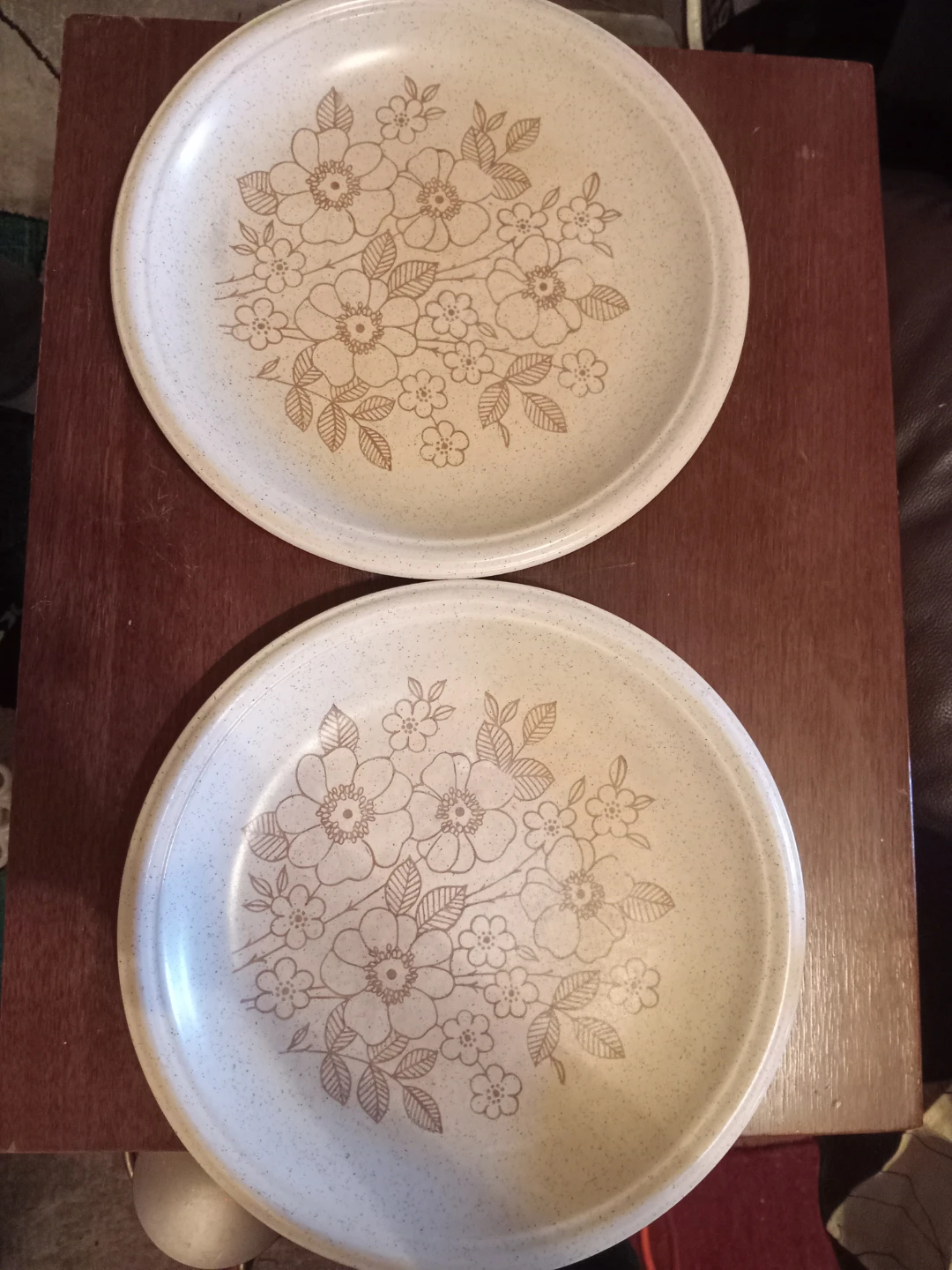 Set of 2 Banquet John Sands Limited Floral Plates