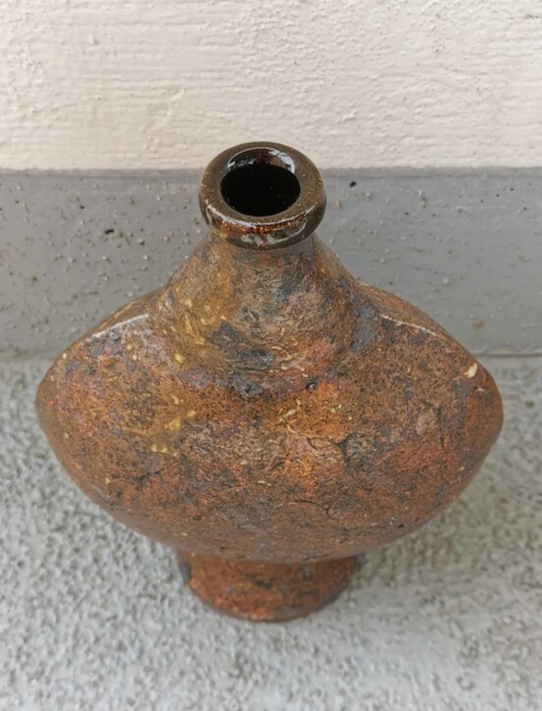 Vintage Handcrafted Studio Pottery Sculptural Vase - photo 4
