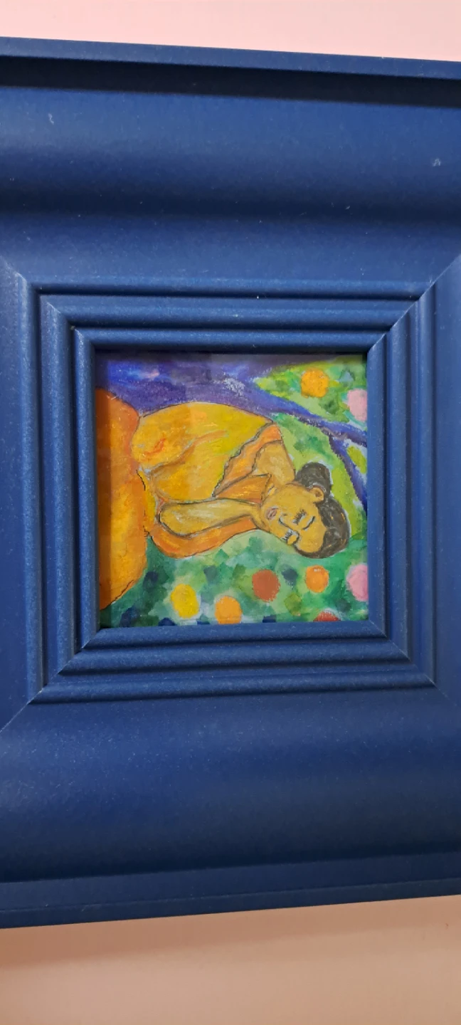 Framed painting