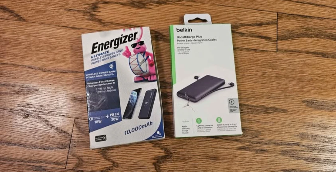 Belkin and Energizer 10k Power Banks Like New