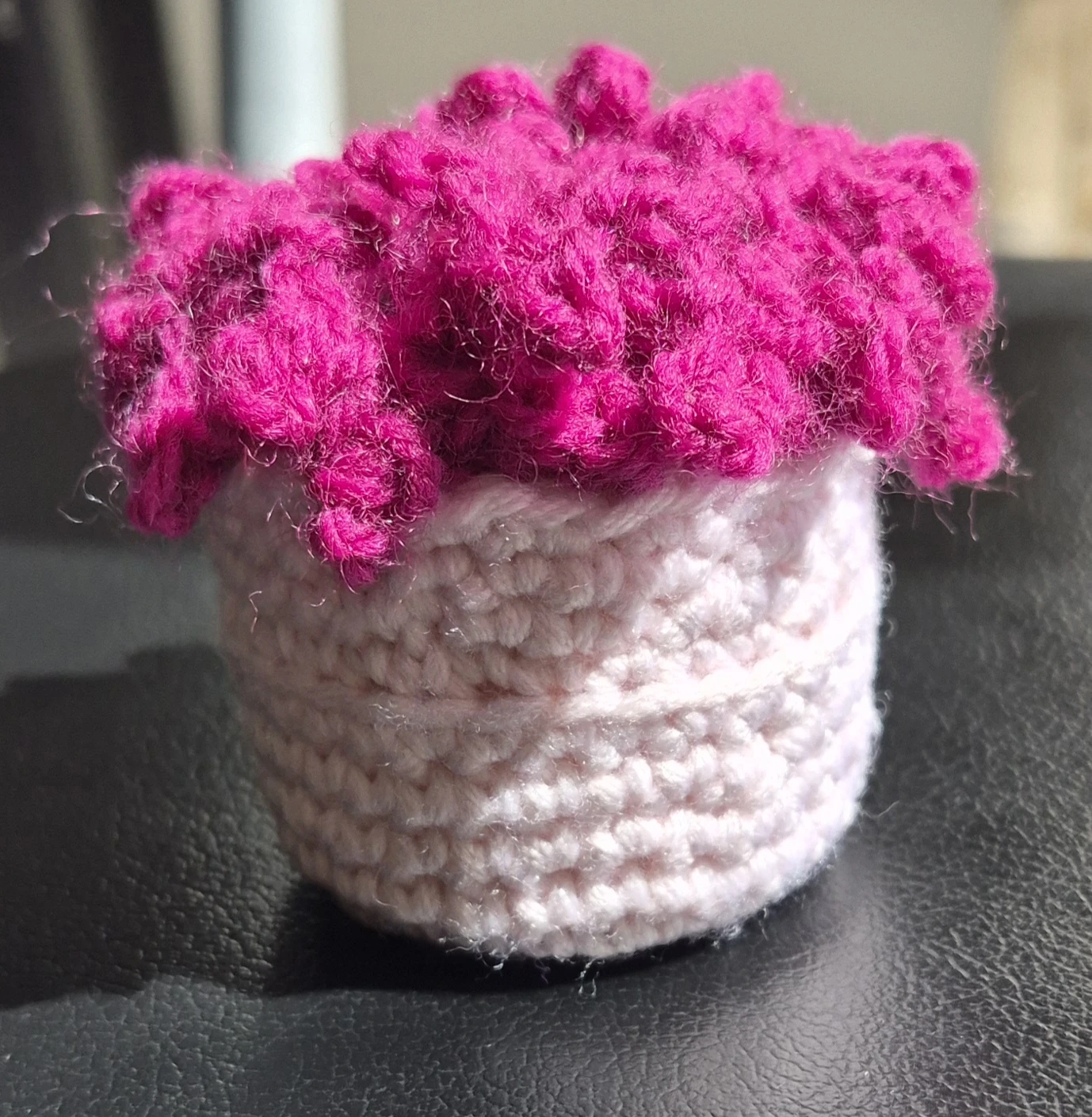 Handmade Crochetflower pot Decoration - photo 3